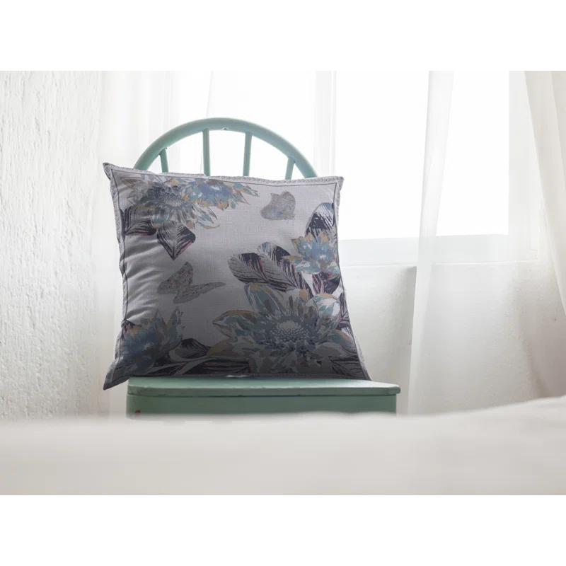 AmritaSen Faux Suede Reversible Throw Pillow