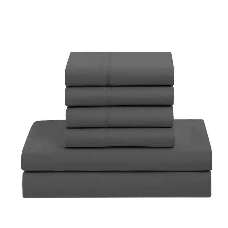 Sweet Home Collection All Season Bed-in-A-Bag 5pc/7pc Solid Color Comforter & Sheet Set Ultra Soft Bedding by Sweet Home Collection