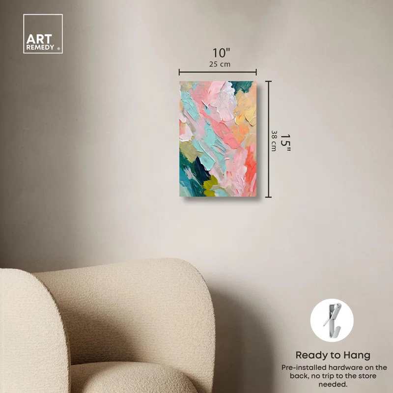 Art Remedy Pastel Layers Canvas Pastel Wall Art by Art Remedy