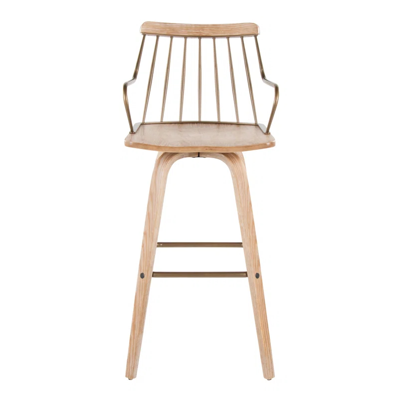 George Oliver Amella 30" Fixed-Height Bar Stool