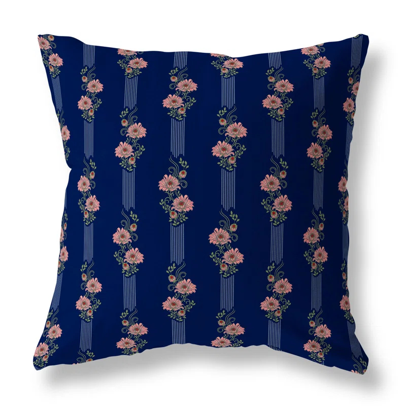 Amrita Sen Floral Luminosity Floral Indoor/Outdoor Reversible Throw Pillow