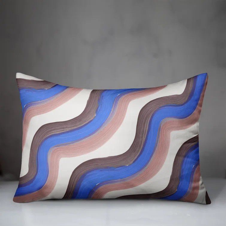Designs Direct Creative Group Striped Indoor/Outdoor Reversible Throw Pillow