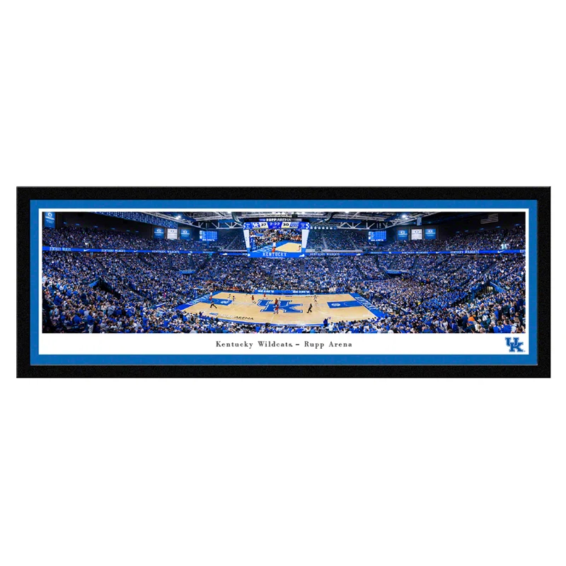Blakeway Worldwide Panoramas, Inc NCAA Kentucky Wildcats Basketball Panoramic Print
