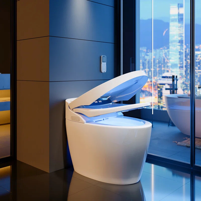 Homary GPF Elongated Back To Wall Toilets (Seat Included)