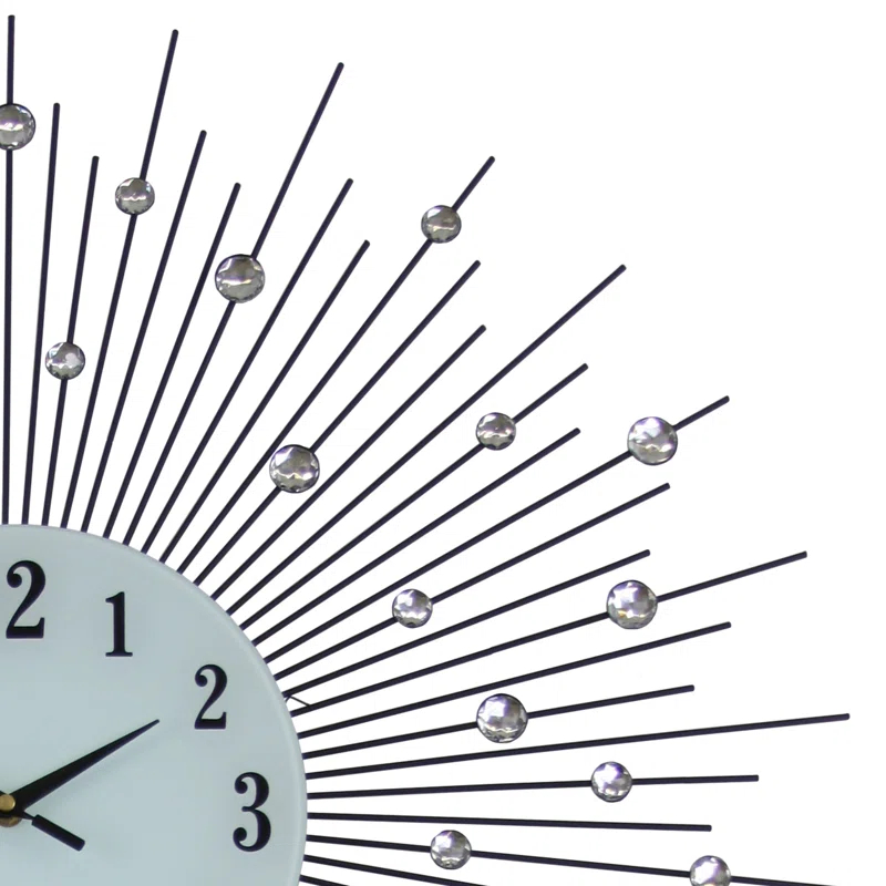 Mercer41 Presswood Oversized Round Wall Clock