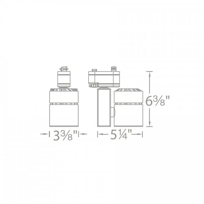 WAC Lighting L-1035F-830-BN Exterminator II LED Adjustable Track Head