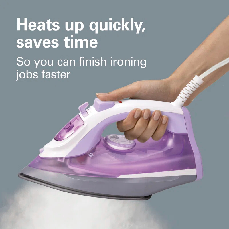 Hamilton Beach Hamilton Beach Steam Iron With Extra-Glide Nonstick Soleplate
