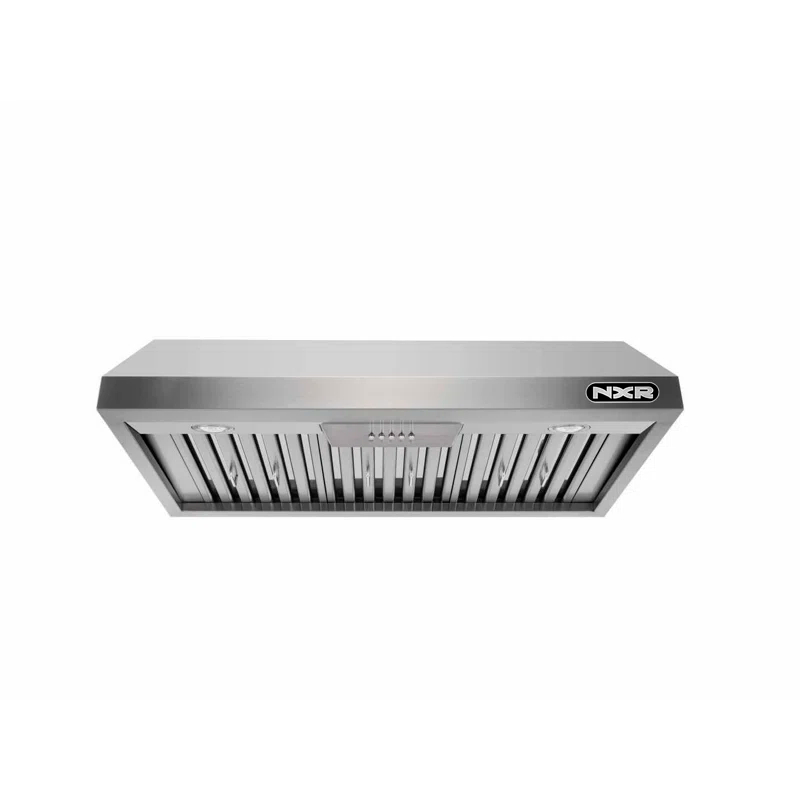 NXR Professional Ranges 30" Stainless Steel 800 CFM Under Cabinet Range Hood with Baffle Filter