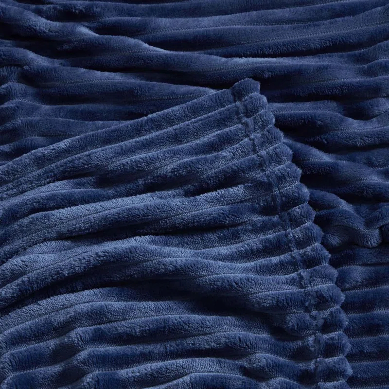 Nestl Nestl Cut Plush Cozy Throw Blanket - Fuzzy Warm Fleece Bed Blankets - Throws for Sofa, Bed, and Couch