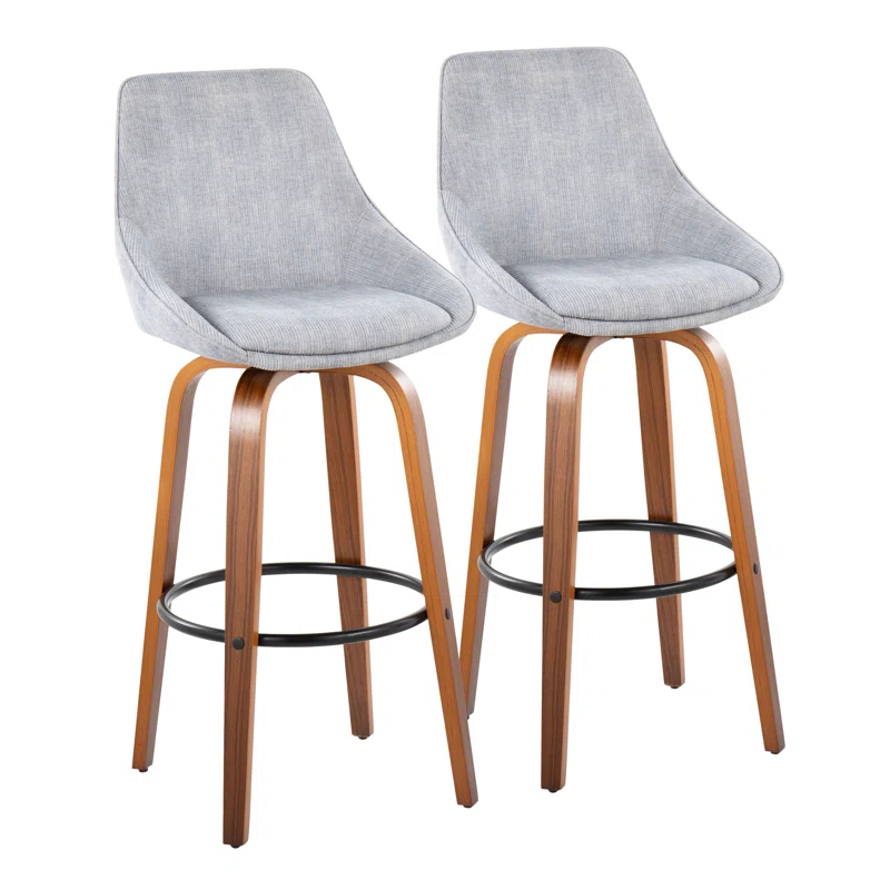 LumiSource Swivel Upholstered Counter Stool