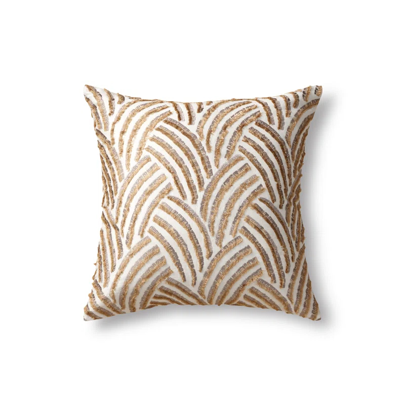 Trevi Abstract Linen Throw Pillow