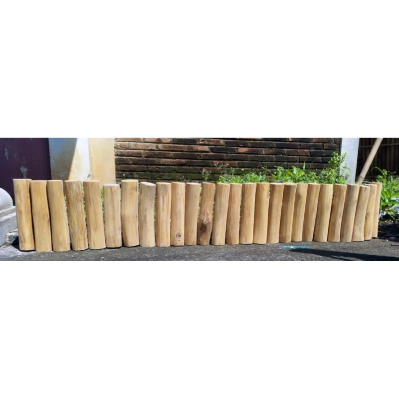 MGP 10'' H x 60'' W Tan Wood Lawn Edging