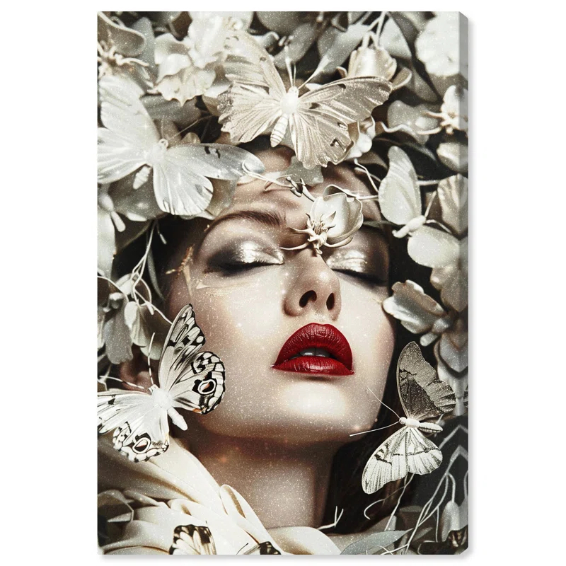 Art Remedy Winter Queen Canvas Floral Collage Wall Art by Art Remedy