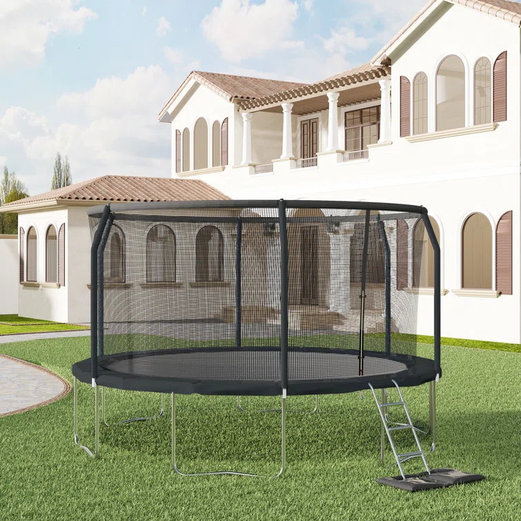 AirZone Play Premier 12' Round Backyard Trampoline with Safety Enclosure