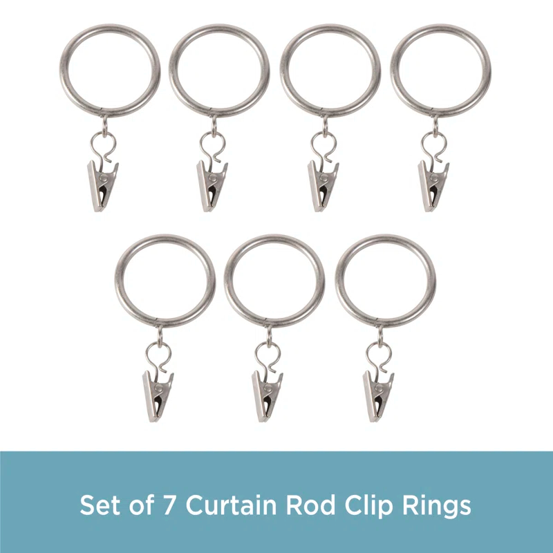 Kenney Kenney Clip Rings for 1" Diameter Curtain Rods