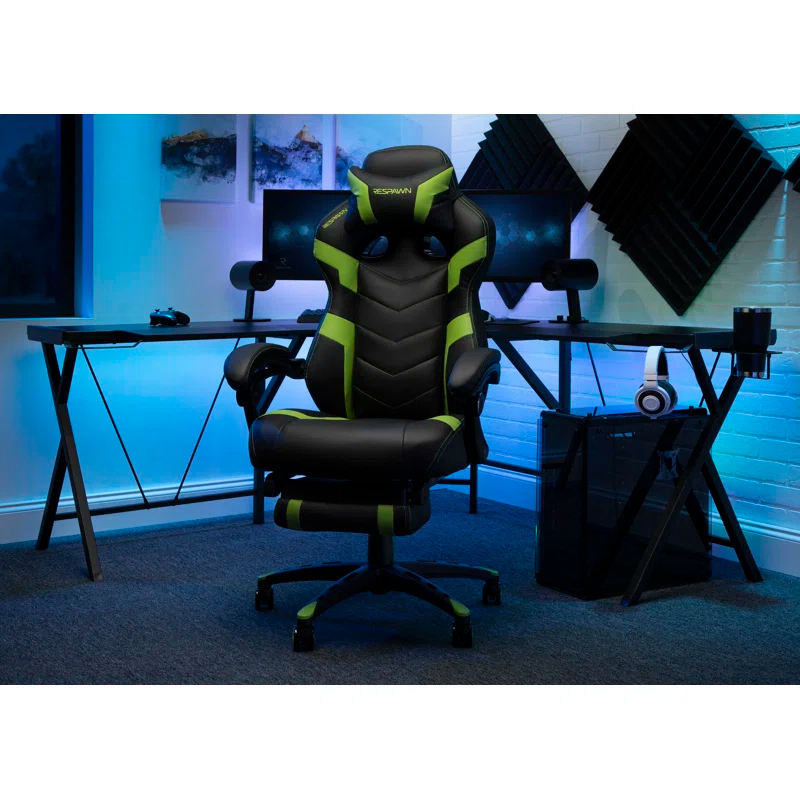 Respawn RESPAWN 110 Pro Gaming Chair - Gaming Chair with Footrest, Reclining Gaming Chair, Video Gaming Computer Desk Chair, Adjustable Desk Chair, Gaming Chairs For Adults With Headrest Pillow