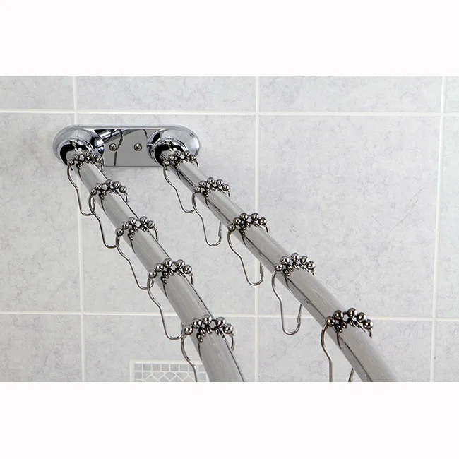 Kingston Brass Kingston Brass Edenscape 60-Inch to 72-Inch Adjustable Double Curved Shower Curtain Rod
