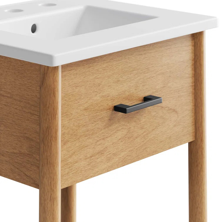 Modway Modway Zaire 18'' Single Bathroom Vanity with Ceramic Top