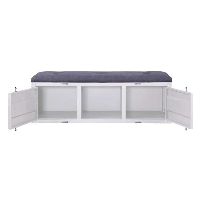 Acme Cargo Fabric Upholstered Storage Bench