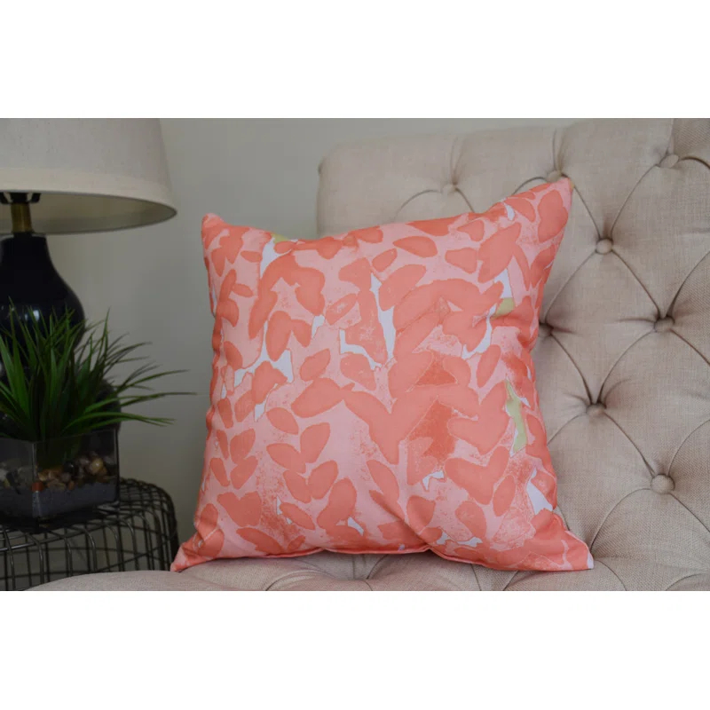 Flower Bell Floral Reversible Throw Pillow