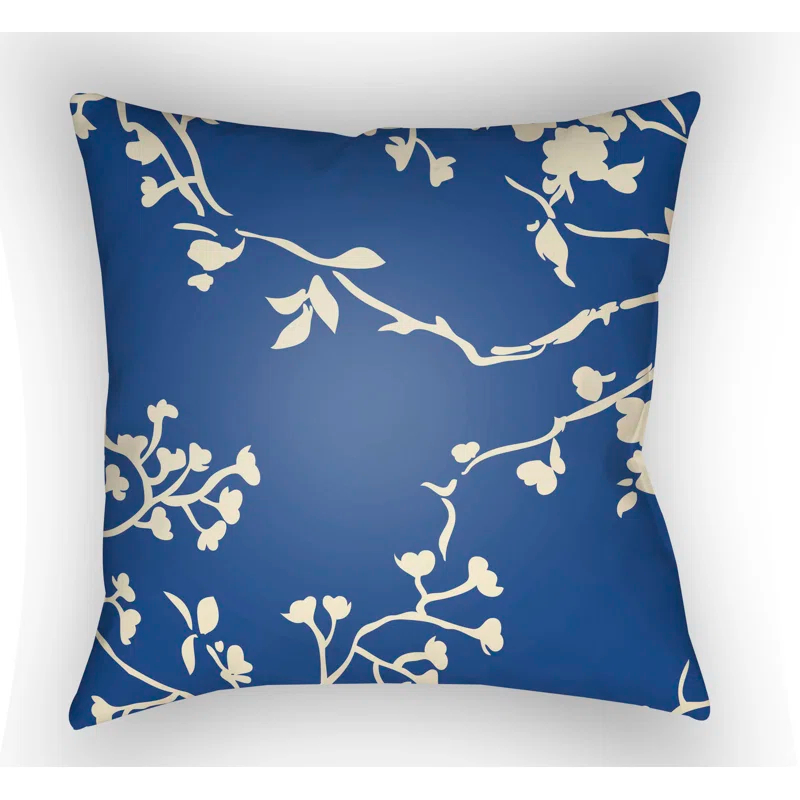 Chinoiserie Floral Floral Indoor/Outdoor Throw Pillow