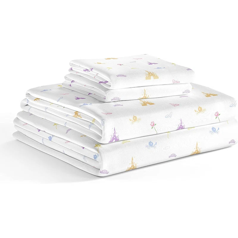 CGK Linens 4 Piece Kids Microfiber Sheet Set - Wrinkle Free - Cute, Cozy, Soft
