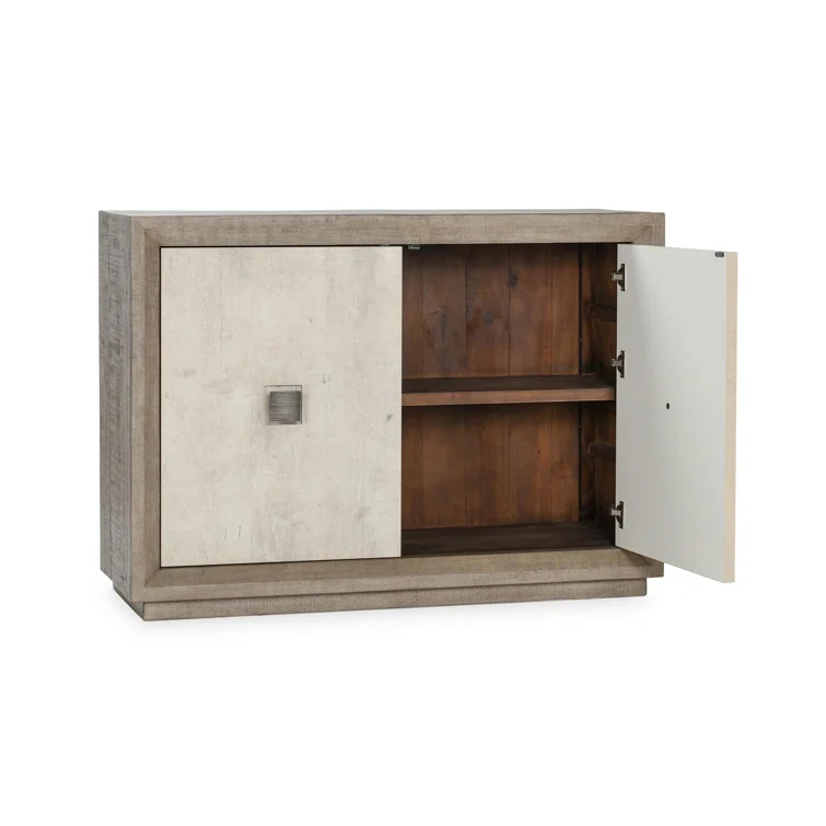 Classic Home Denver 50" Wood Distressed Gray Cabinet