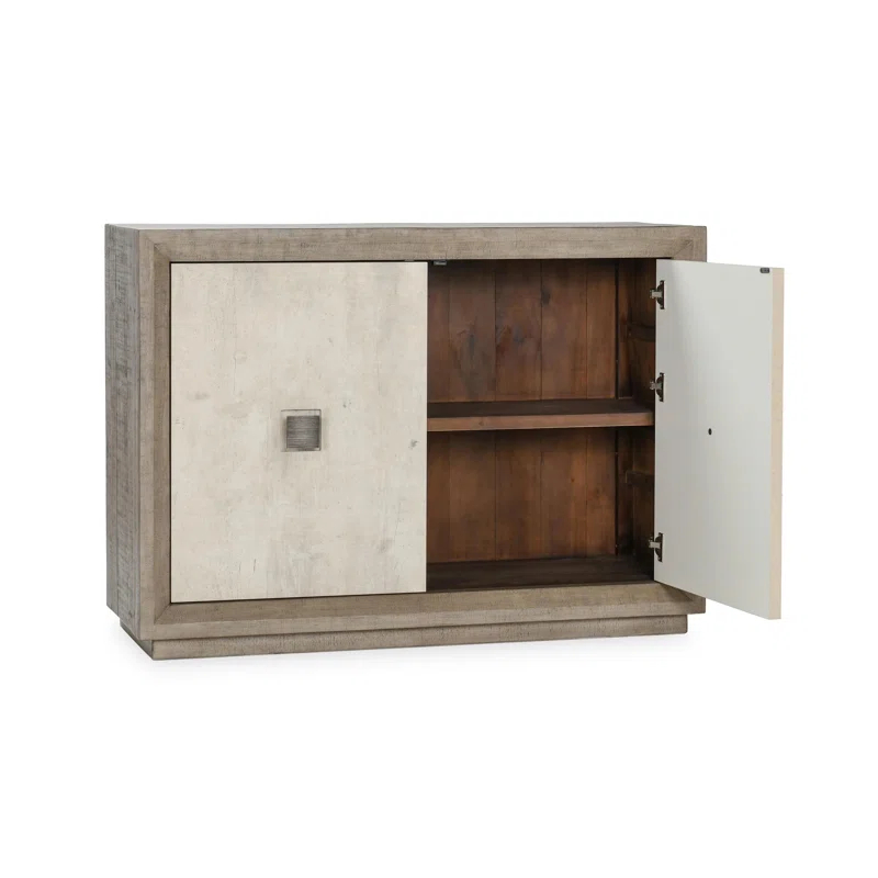 Classic Home Denver 50" Wood Distressed Gray Cabinet