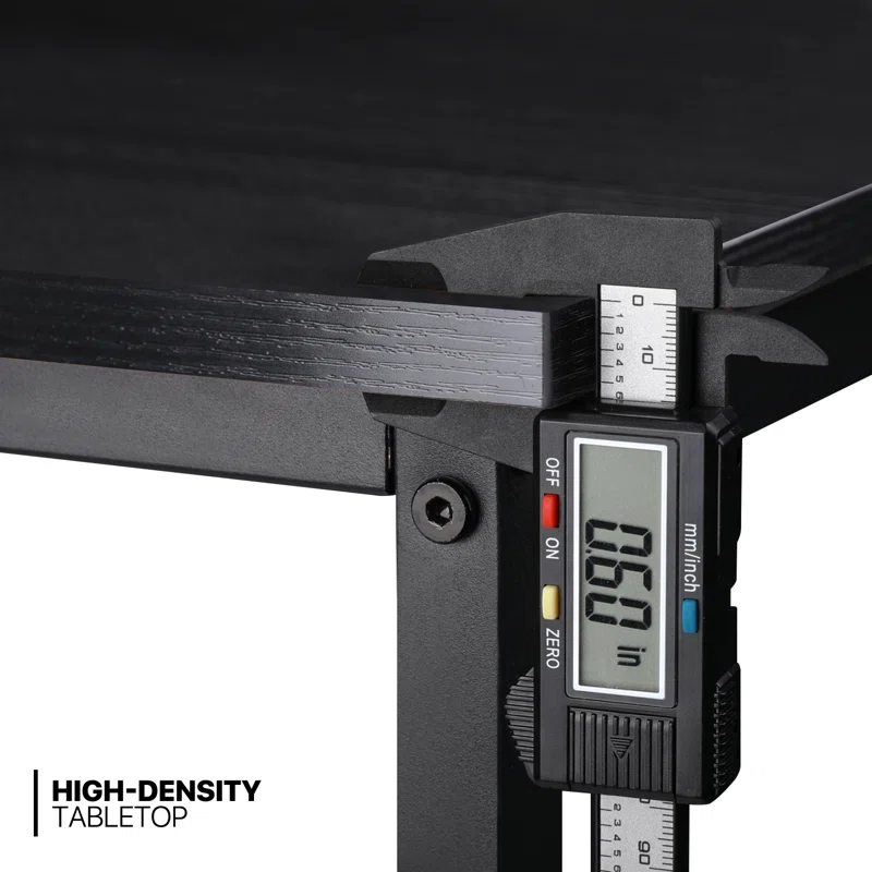 17 Stories Office Desk Computer Desk Adjustable Table Feet with Additional Storage Bag