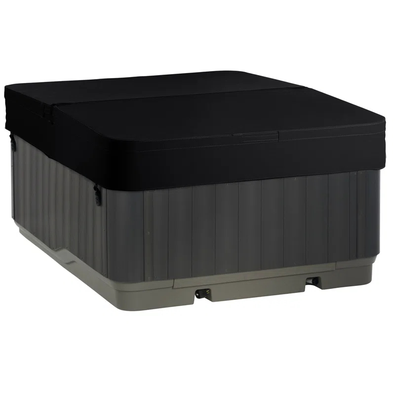 HYDROLUXE SPAS Ibiza Hot Tub 4-Person Lounger, 24 SS Jet, 110V/220V, Stainless Heater, Ozone, Waterfall and Upgraded Lighting
