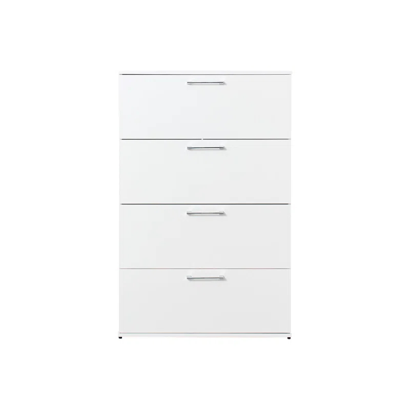 Benjara Eli 48 Inch Tall Dresser Chest, 4 Big Storage Drawers