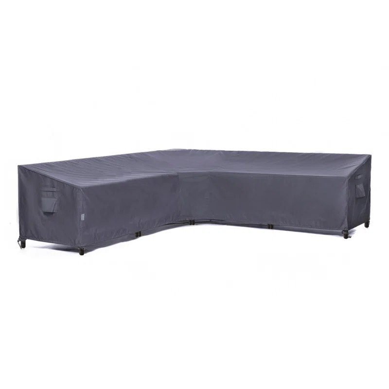 F&J Outdoors Premium Waterproof Outdoor Patio V-Shaped Sectional Sofa Cover: Latest Rip-Stop Fabric, 3-Year Warranty - (113" Left + 83" Right) W x 33.5" D x 31" H