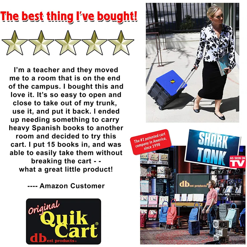 dbest products dbest products Quick Cart with Lid