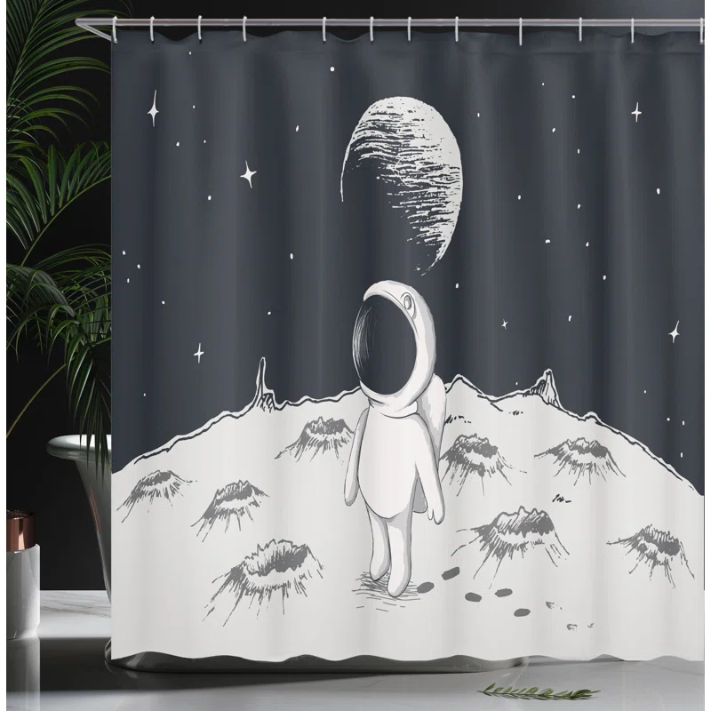 Ambesonne Shower Curtain with Hooks Included