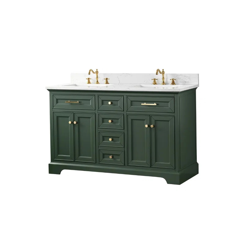 Sudio Design Thompson 54" W Double Bathroom Vanity & Reviews | Perigold