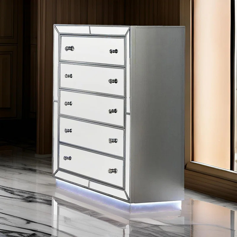 Benjara Donna 5 - Drawer Dresser