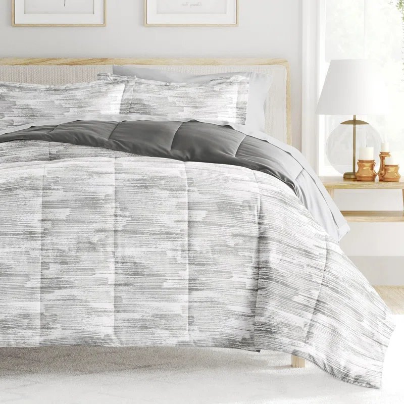 7-Piece Bedding Bundle - Pattern Comforter and Sheet Set