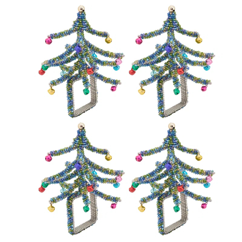 Saro Napkin Ring Collection Iron Napkin Ring (Set of 4)