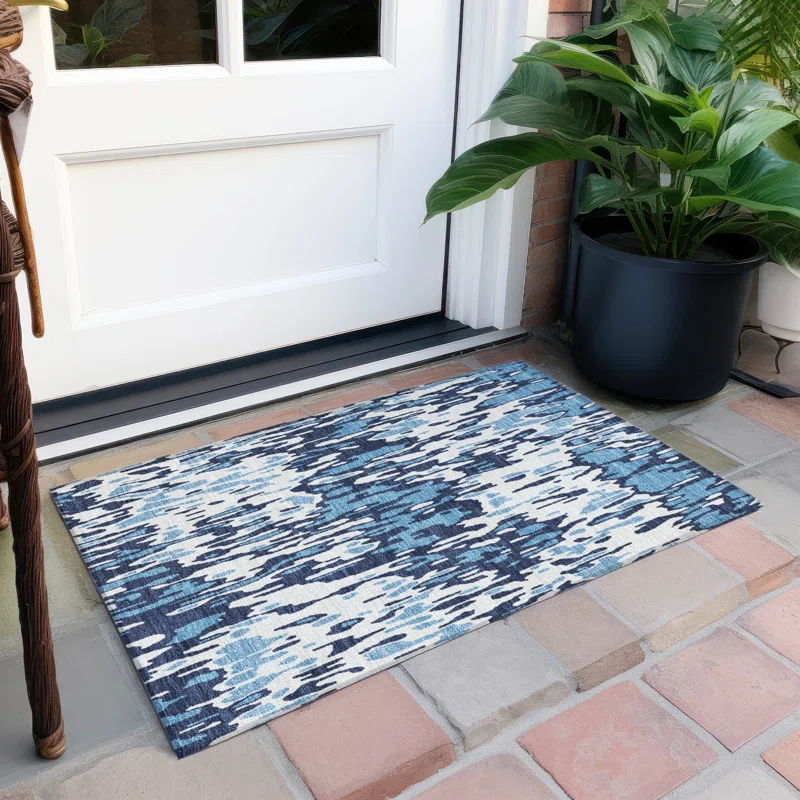 Machine Washable Indoor/Outdoor Chayden ACN986 1'8" x 2'6" Rug