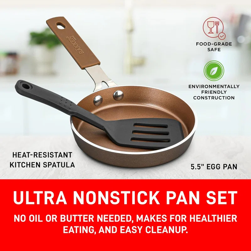 Lifemaster Steel Non-Stick Skillet with Lid