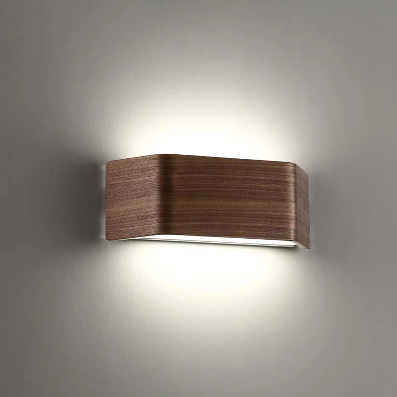 Modern Forms Asgard Wood LED Flush Mounted Sconce