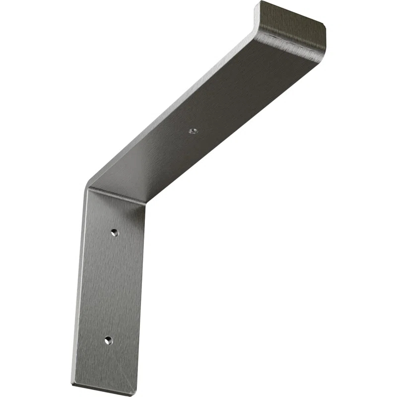 Ekena Millwork 2"W x 10"D x 7 1/4"H Steel Truss Shelf Bracket, Stainless Steel