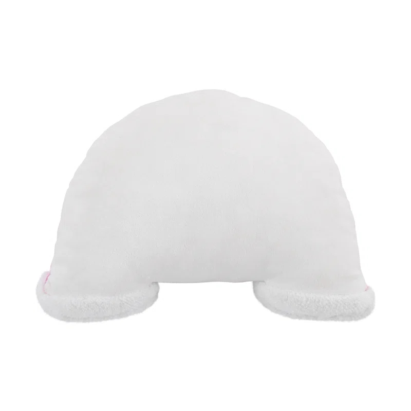 NoJo Little Love by NoJo Rainbow Shaped Plush Sherpa Decorative Pillow with Clouds