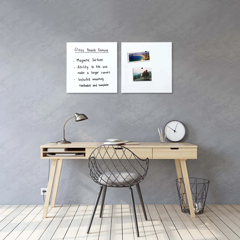BirdRock Home BirdRock Home Wall Glass Magnetic Oversized - 8 ' & Up Whiteboard (Set of 2)
