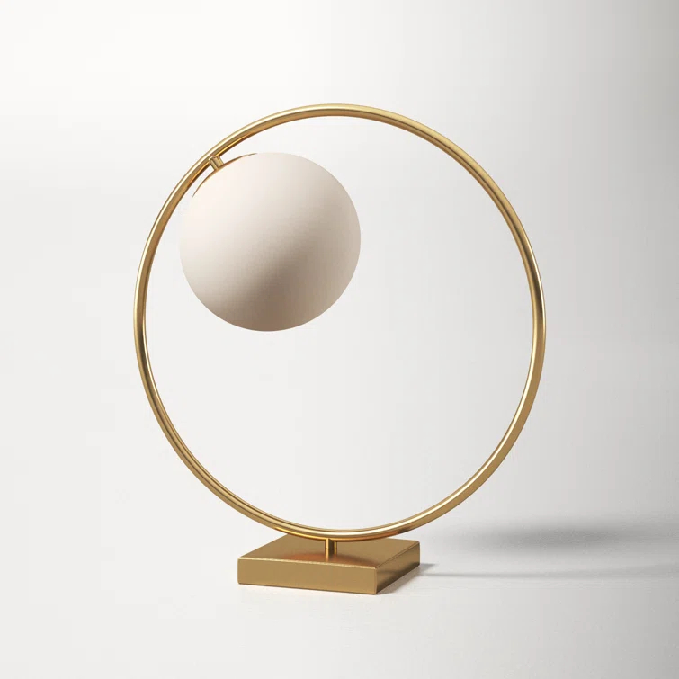 Rushon 15" Aged Brass Novelty Table Lamp
