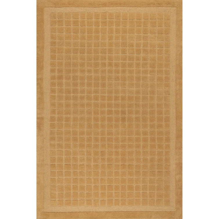 Latitude Run® Fritz Checkered Wool Area Rug