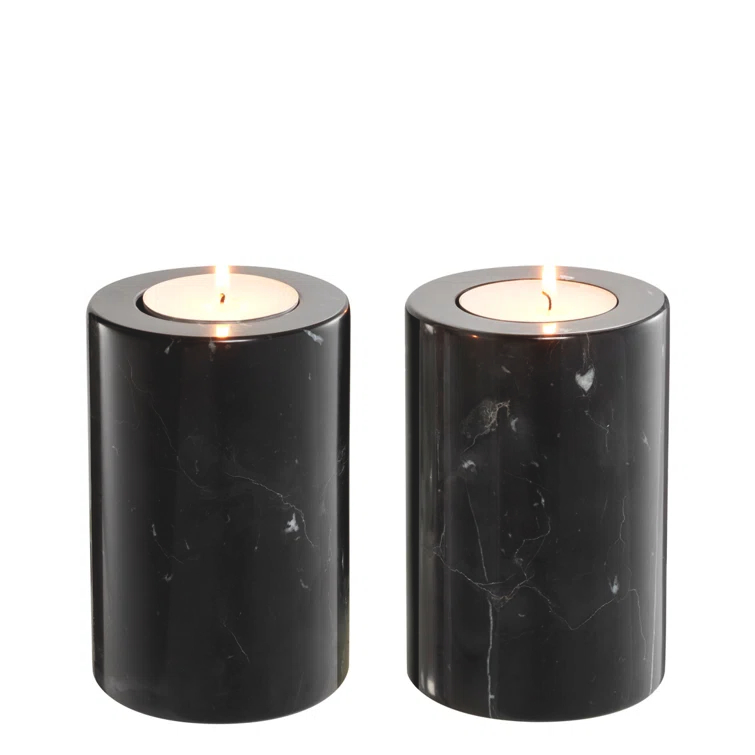 Eichholtz Tobor Marble Tabletop Candlestick (Set of 2)