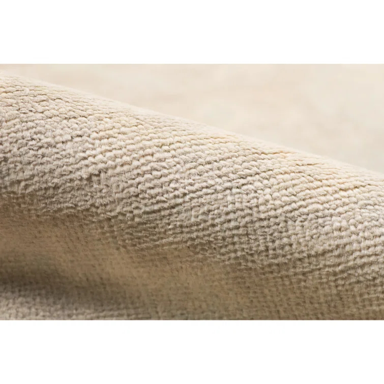 AMER Rugs Maya Heyward Light Gray Hand-Knotted Wool Blend Area Rug