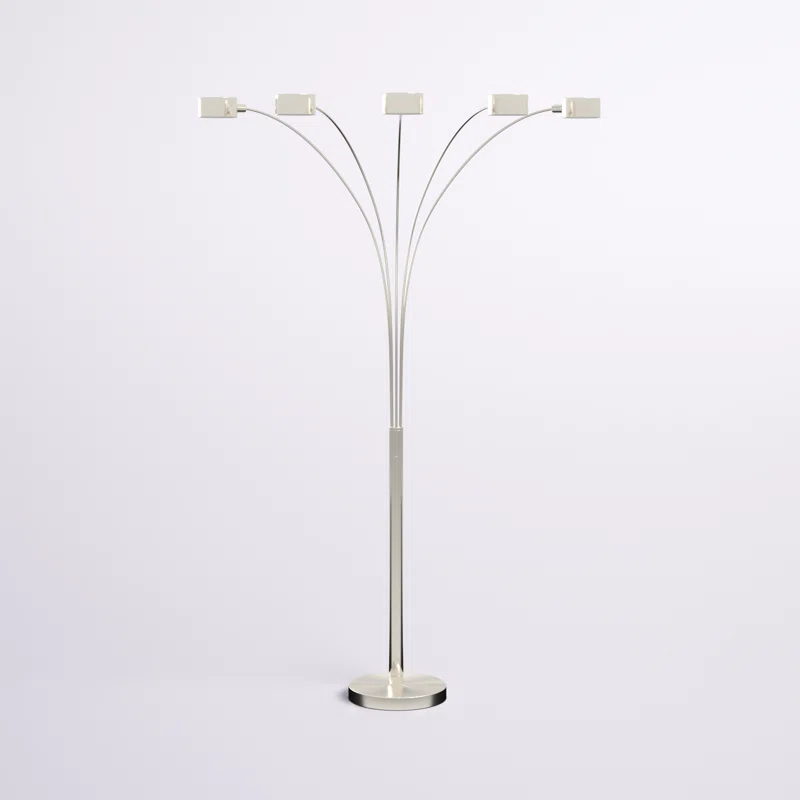 Wade Logan® Alisson 88'' Brushed Nickel Tree Floor Lamp