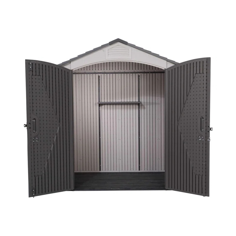 Lifetime Lifetime 7 Ft. x 4.5 Ft. High-Density Polyethylene (Plastic) Outdoor Storage Shed with Steel-Reinforced Construction